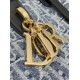 Fake Dior Toujours Medium Bag Blue Denim Oblique Jacquard Replica