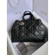Replica Dior Toujours Large Bag Black Macrocannage Calfskin