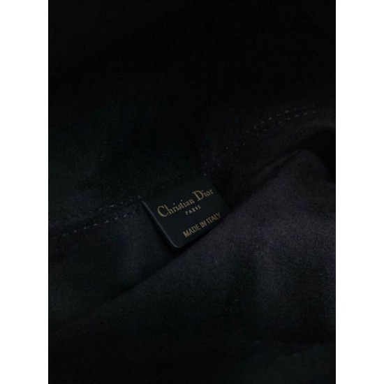 Replica Dior Toujours Large Bag Black Macrocannage Calfskin