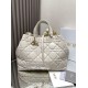 Replica Dior Toujours Large Bag White Macrocannage Calfskin