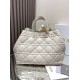 Replica Dior Toujours Large Bag White Macrocannage Calfskin