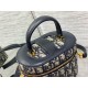 Fake Dior Small CD Signature Vanity Case Blue Oblique Jacquard Replica