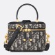 Fake Dior Small CD Signature Vanity Case Blue Oblique Jacquard Replica