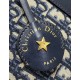 Replica Dior D-Vibe Bowling Medium Bag Blue Oblique Jacquard