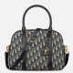 Replica Dior D-Vibe Bowling Large Bag Blue Oblique Jacquard