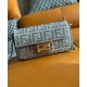 Replica Fendi Baguette Mini Bag 8BS017 Silver Replica Fendi Baguette Mini Bag 8BS017 Silver