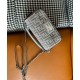 Replica Fendi Baguette Mini Bag 8BS017 Silver Replica Fendi Baguette Mini Bag 8BS017 Silver