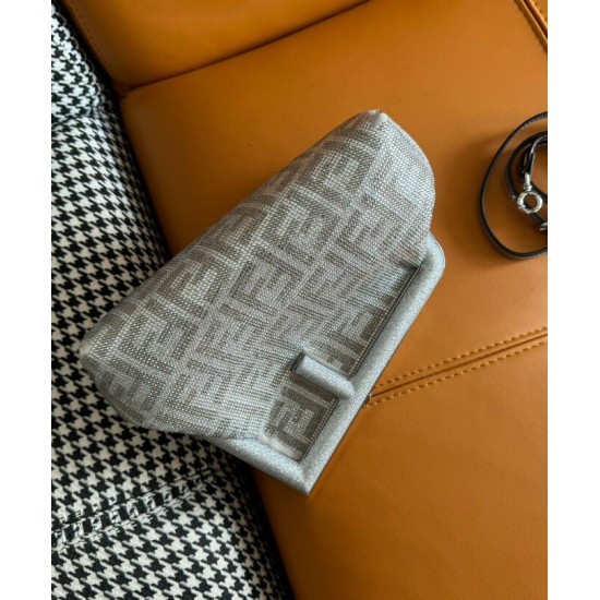 Fake Fendi First Small Bag 8BP129 Silver Replica