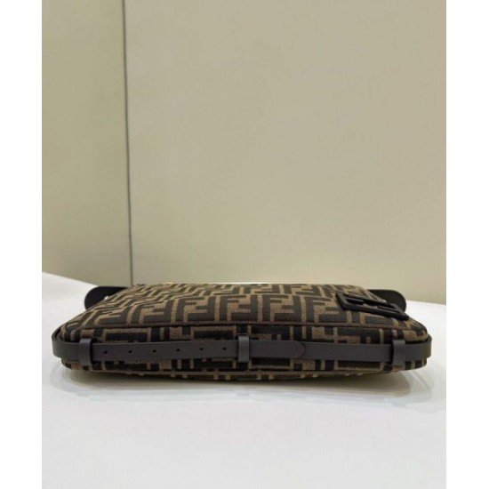 Replica Fendi Simply Fendi Medium 8BR829 Dark Coffee