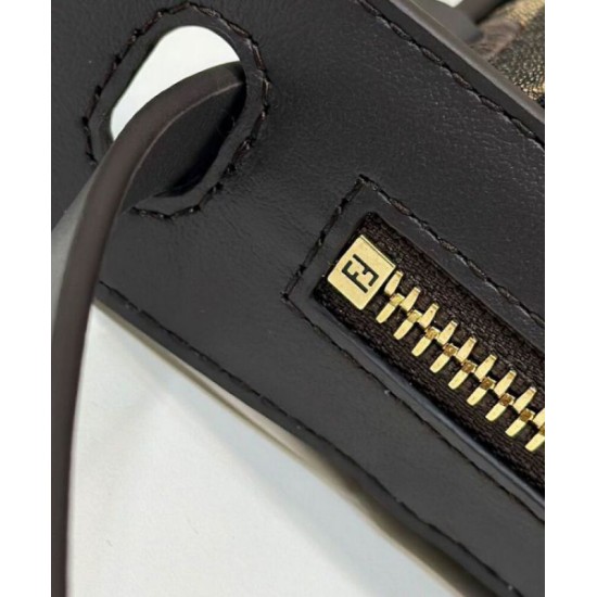 Replica Fendi Simply Fendi Medium 8BR829 Dark Coffee