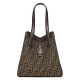 Fake Fendi Origami Medium Bag 8BH414 Dark Coffee Replica