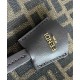 Fake Fendi Origami Medium Bag 8BH414 Dark Coffee Replica
