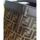 Fake Fendi Origami Medium Bag 8BH414 Dark Coffee Replica