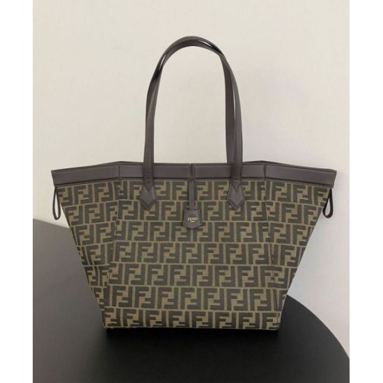 Replica Fendi Origami Large 8BH415 Bag Dark Coffee