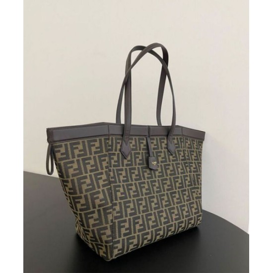 Replica Fendi Origami Large 8BH415 Bag Dark Coffee