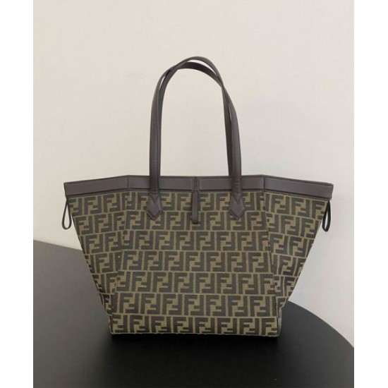 Replica Fendi Origami Large 8BH415 Bag Dark Coffee