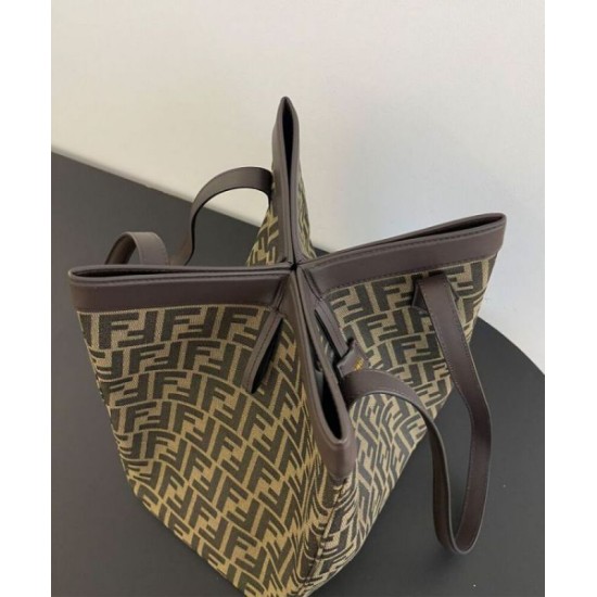 Replica Fendi Origami Large 8BH415 Bag Dark Coffee