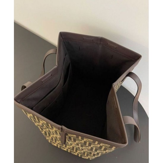 Replica Fendi Origami Large 8BH415 Bag Dark Coffee