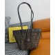Fake Fendi Origami Mini 8BS083 Dark Coffee Replica