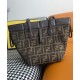Fake Fendi Origami Mini 8BS083 Dark Coffee Replica