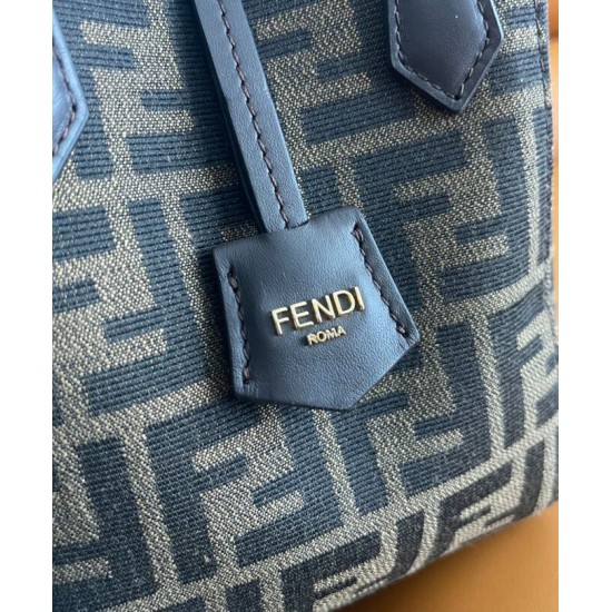 Fake Fendi Origami Mini 8BS083 Dark Coffee Replica