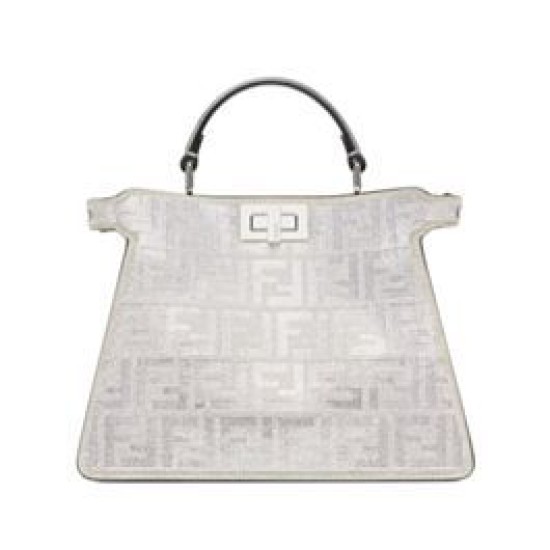 Replica Fendi Peekaboo ISeeU Small 8BN327 Silver