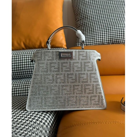 Replica Fendi Peekaboo ISeeU Small 8BN327 Silver