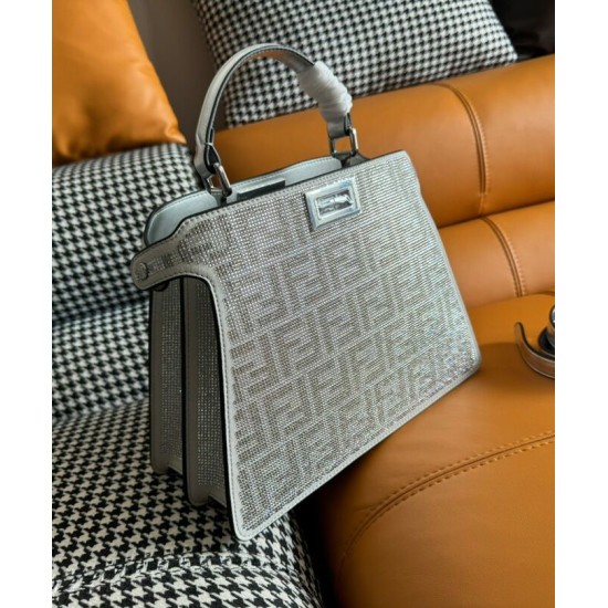 Replica Fendi Peekaboo ISeeU Small 8BN327 Silver