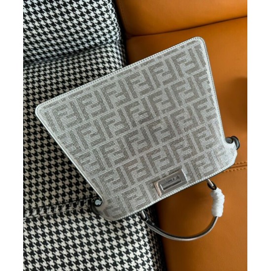 Replica Fendi Peekaboo ISeeU Small 8BN327 Silver