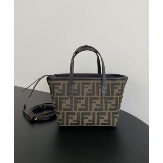 Fake Fendi Mini Roll 8BS096 Dark Coffee Replica