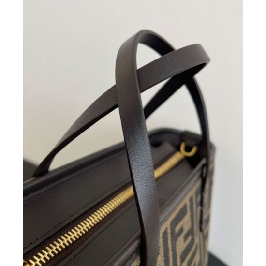 Fake Fendi Mini Roll 8BS096 Dark Coffee Replica