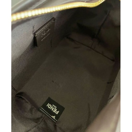Fake Fendi Mini Roll 8BS096 Dark Coffee Replica