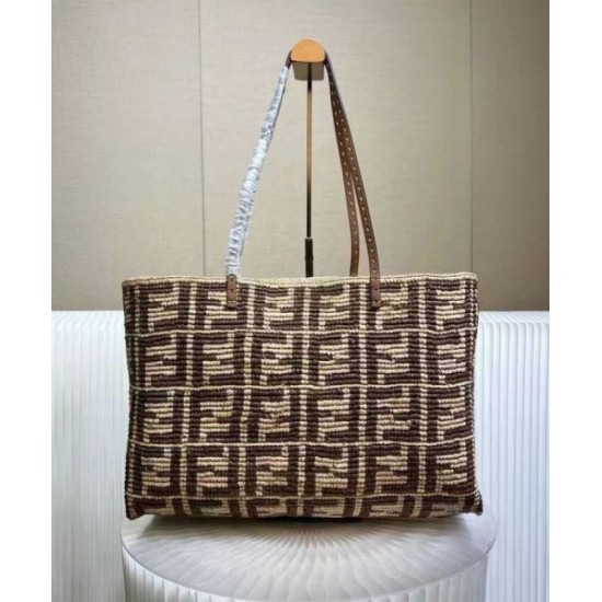 Fake Fendi Large Roll 8BH425 Coffee Replica