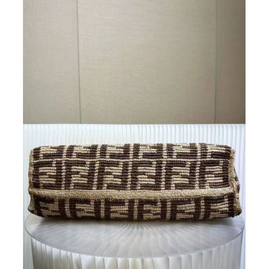 Fake Fendi Large Roll 8BH425 Coffee Replica