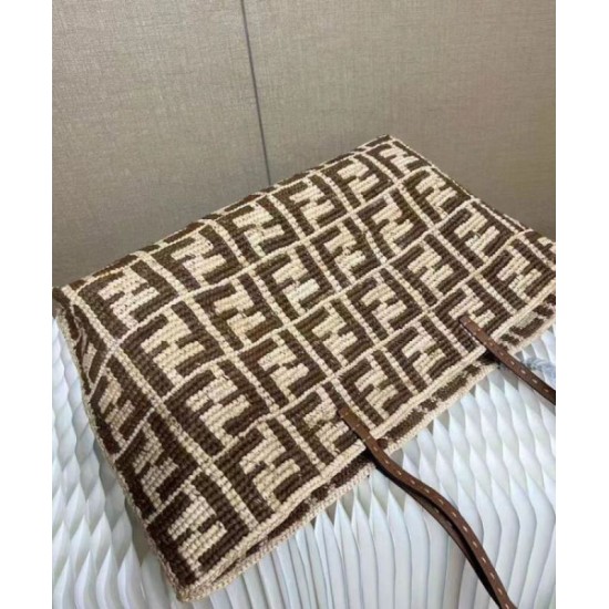 Fake Fendi Large Roll 8BH425 Coffee Replica