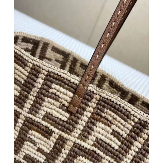 Fake Fendi Large Roll 8BH425 Coffee Replica