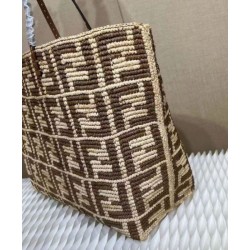 Fake Fendi Large Roll 8BH425 Coffee Replica