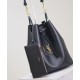 Replica YSL Saint Laurent Paris Vii Pochon In Lambskin Black