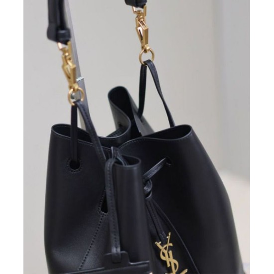 Replica YSL Saint Laurent Paris Vii Pochon In Lambskin Black