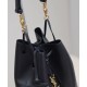 Replica YSL Saint Laurent Paris Vii Pochon In Lambskin Black