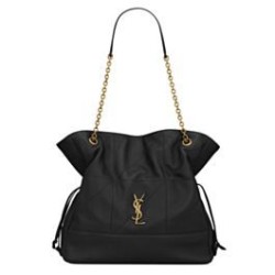 Fake YSL Saint Laurent Jamie 4.3 Sheepskin Tote Bag Black Replica