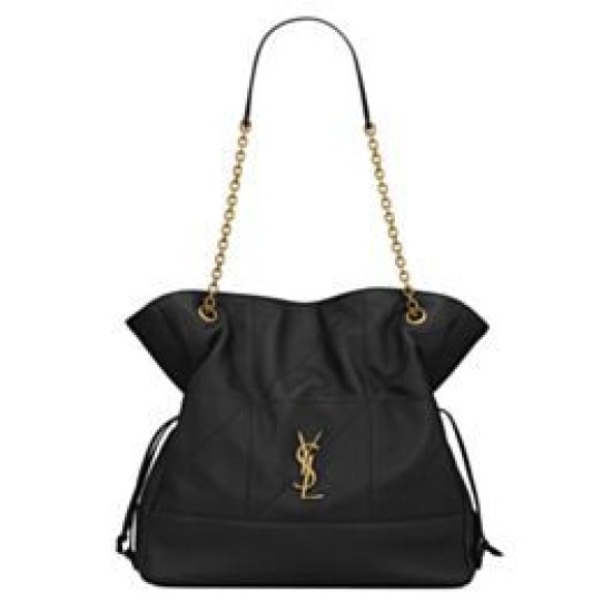Fake YSL Saint Laurent Jamie 4.3 Sheepskin Tote Bag Black Replica