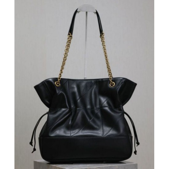 Fake YSL Saint Laurent Jamie 4.3 Sheepskin Tote Bag Black Replica