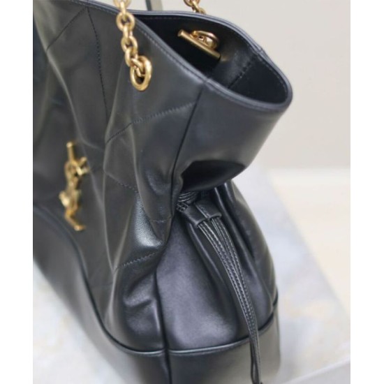 Fake YSL Saint Laurent Jamie 4.3 Sheepskin Tote Bag Black Replica