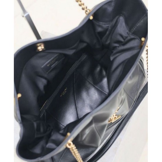 Fake YSL Saint Laurent Jamie 4.3 Sheepskin Tote Bag Black Replica
