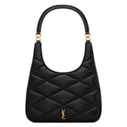 Fake YSL Saint Laurent Sade Hobo In Lambskin Black Replica