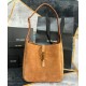 Fake YSL Saint Laurent Le 5 A 7 Supple Small In Suede Coffee Replica Fake YSL Saint Laurent Le 5 A 7 Supple Small In Suede Coffee Replica