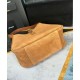 Fake YSL Saint Laurent Le 5 A 7 Supple Small In Suede Coffee Replica Fake YSL Saint Laurent Le 5 A 7 Supple Small In Suede Coffee Replica