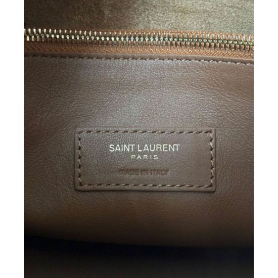Fake YSL Saint Laurent Le 5 A 7 Supple Small In Suede Coffee Replica Fake YSL Saint Laurent Le 5 A 7 Supple Small In Suede Coffee Replica
