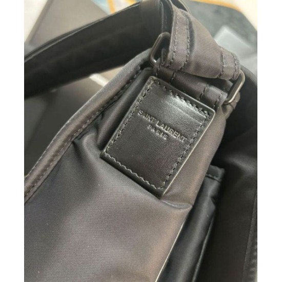 Fake YSL Saint Laurent Niki Messenger In Econyl 757146 Black Replica